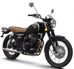 Мотоцикл GEON Bullet 400, черный с коричневым сидением