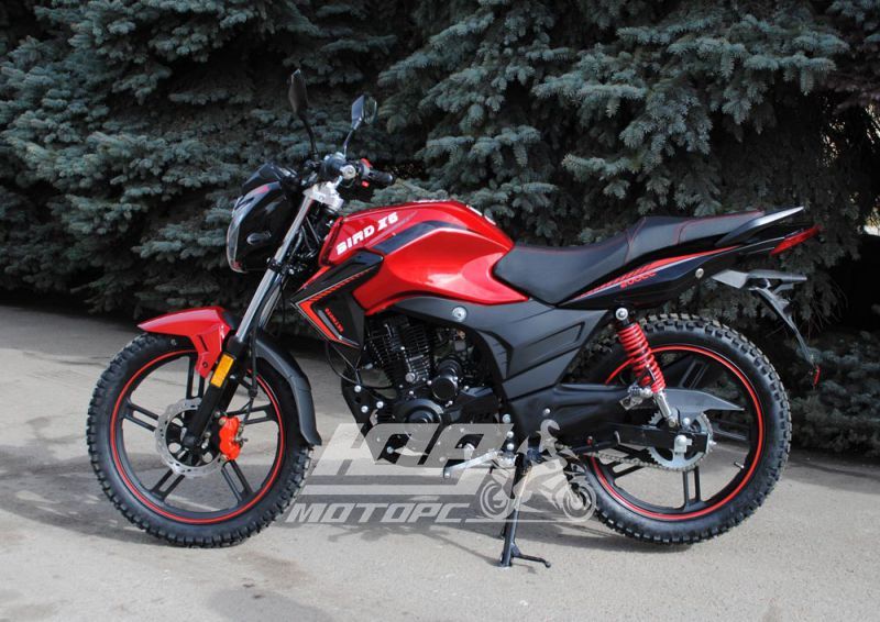 Мотоцикл SKYMOTO BIRD X6 200, Червоно-чорний
