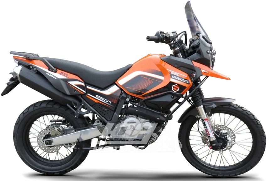 Мотоцикл GEON GRANDTOUR 400 EFI, Сірий помаранчевий