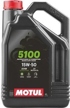 Масло для 4-тактных двигателей мотоциклов MOTUL 5100 4T SAE 15W-50 - 4 л