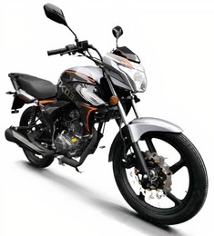 Мотоцикл FORTE FT200-TK03, серо-черно-оранжевый