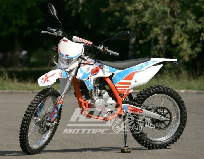 Мотоцикл KAYO K2-250, Бело-оранжевый