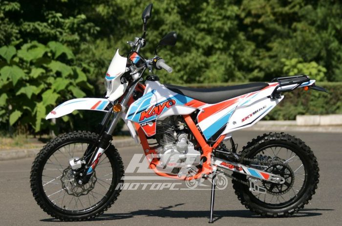 Мотоцикл KAYO K2-L-250, Бело-оранжевый
