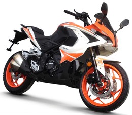 Мотоцикл FORTE FT-R1, оранжево-бело-черный