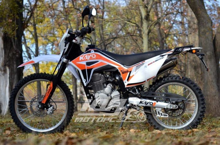 Мотоцикл KAYO T2-250 (21/18), Черно-оранжевый