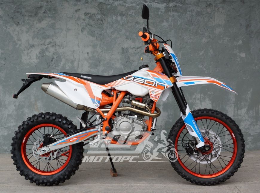 Мотоцикл GEON TERRAX 250 CB (19/16) PRO, Білий з помаранчевим
