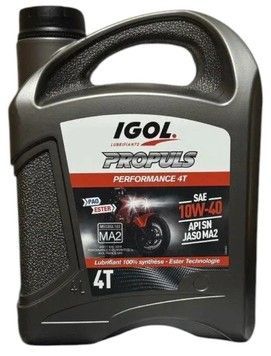 Масло для 4-тактных двигателей IGOL PROPULS PERFORMANCE 4T 10W-40 - 4 л