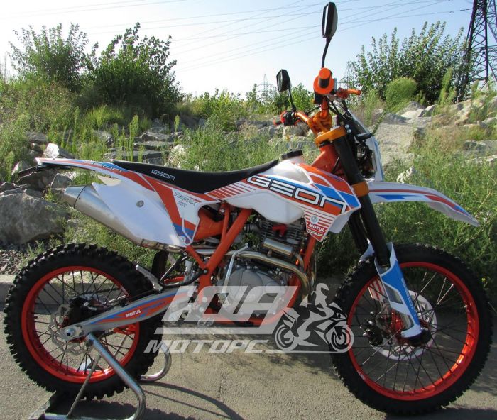 Мотоцикл GEON TERRAX 250 CB (21/18) PRO, Білий з помаранчевим