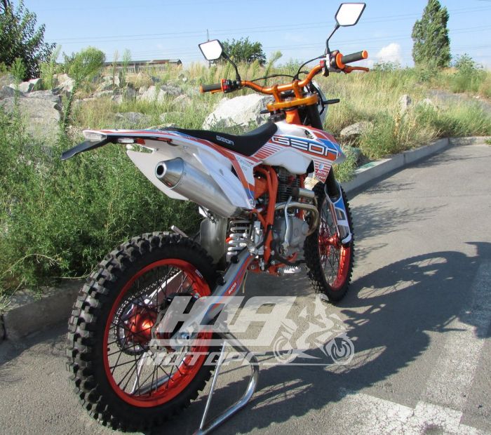 Мотоцикл GEON TERRAX 250 CB (21/18) PRO, Білий з помаранчевим