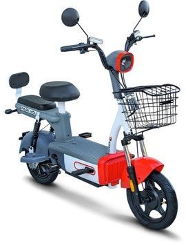 Електровелосипед SPARK VOLT (колеса - 10 - 2.5", стальная рама - 14"), Красный с синим