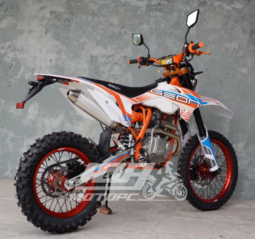Мотоцикл GEON TERRAX 250 CB (19/16) STND, Белый с оранжевым