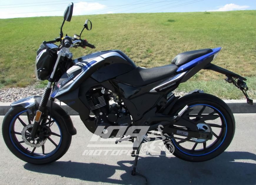 Мотоцикл SPARK SP200R-28, Черно-синий