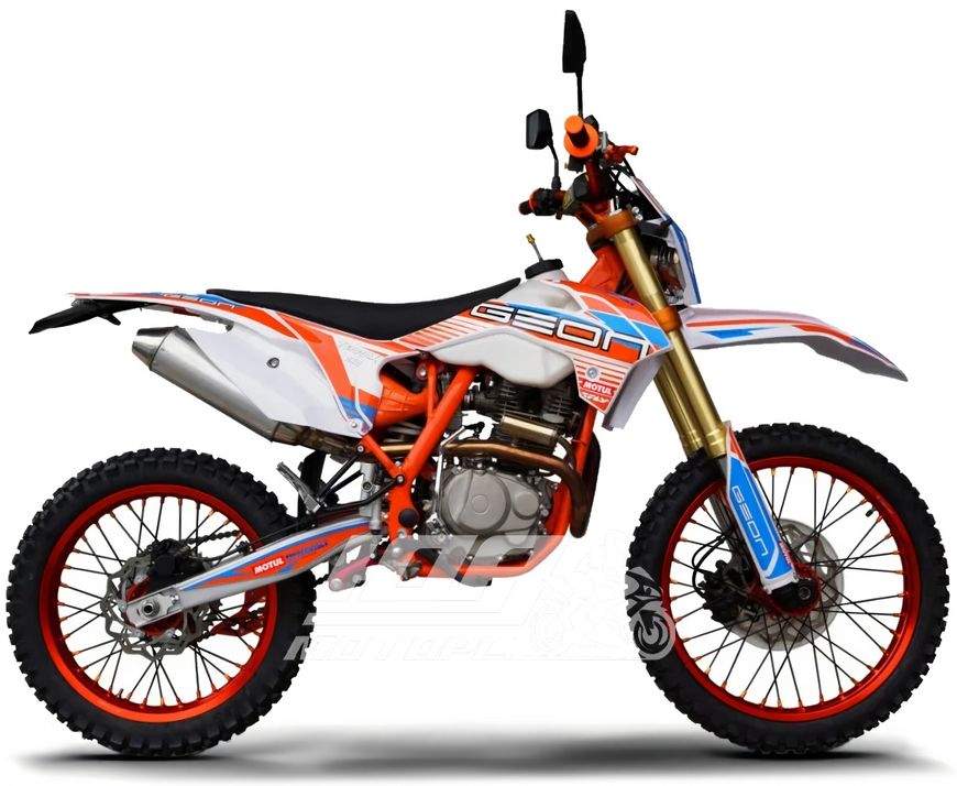Мотоцикл GEON TERRAX 250 CB (19/16) STND, Білий з помаранчевим