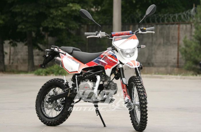 Мотоцикл KAYO TT125 ENDURO, Черно-белый