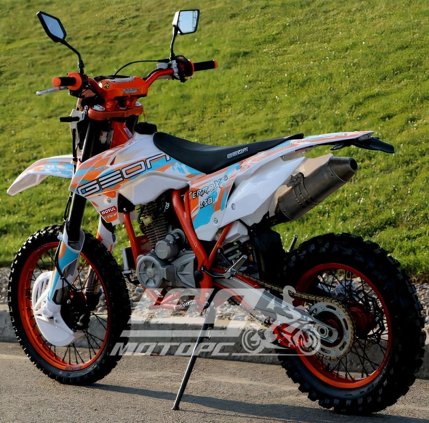 Мотоцикл GEON TERRAX 250 CR (19/16) PRO, Белый с оранжевым