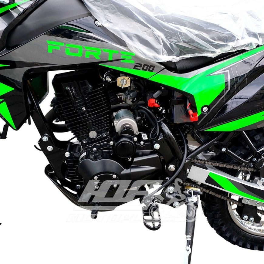Мотоцикл FORTE FT200GY-C2, Красно-черный