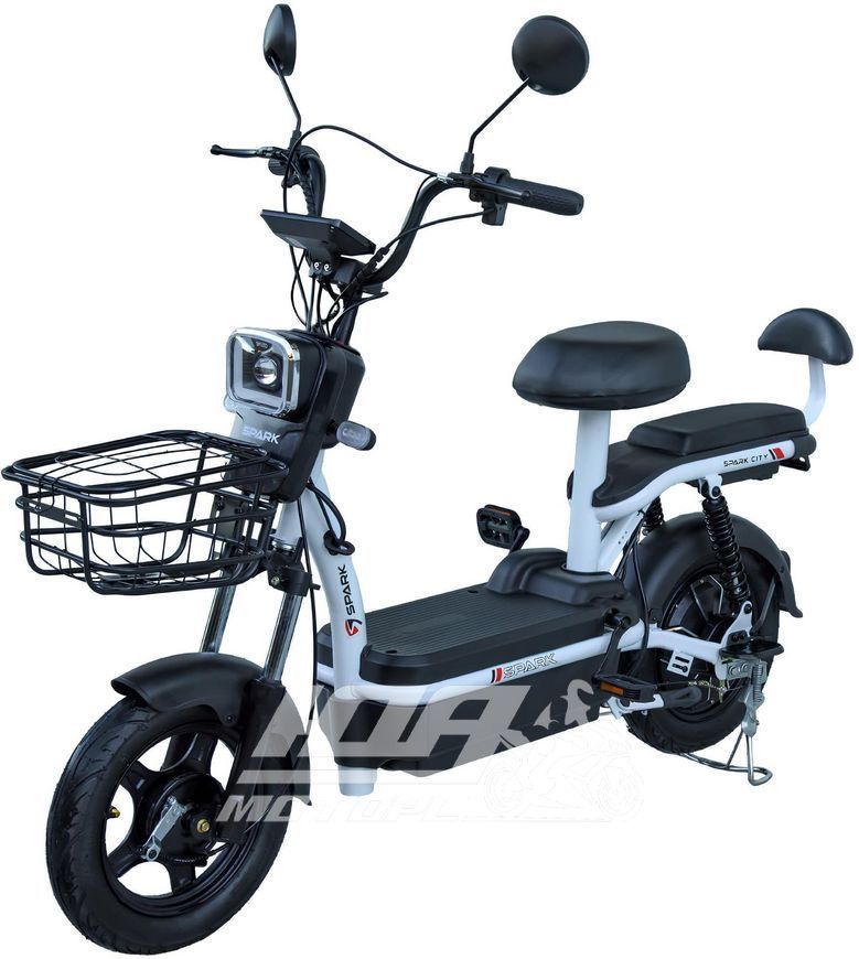 Електровелосипед SPARK CITY (колеса - 10 - 2.75", стальная рама - 14"), Чорний