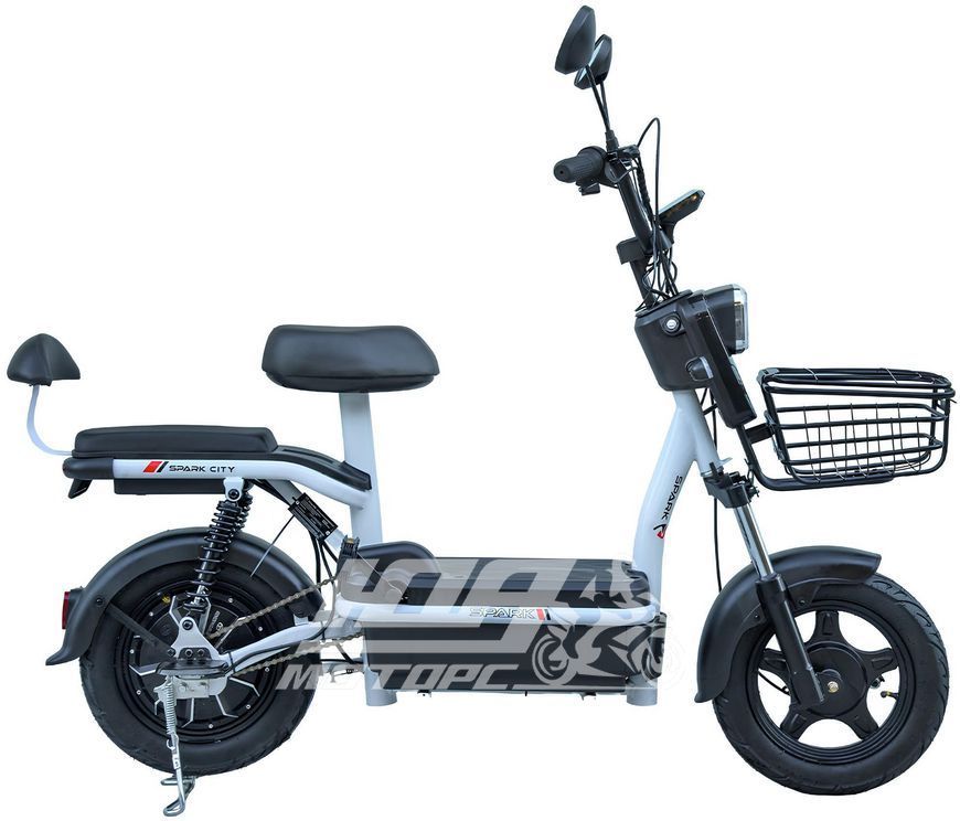 Електровелосипед SPARK CITY (колеса - 10 - 2.75", стальная рама - 14"), Чорний
