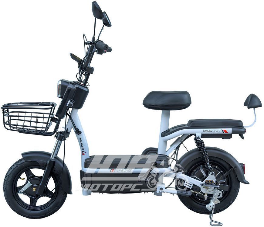 Електровелосипед SPARK CITY (колеса - 10 - 2.75", стальная рама - 14"), Чорний