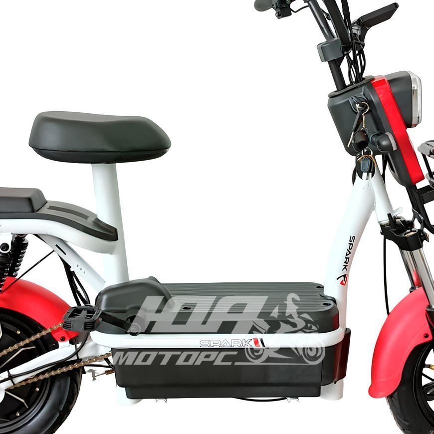 Електровелосипед SPARK CITY (колеса - 10 - 2.75", стальная рама - 14"), Чорний