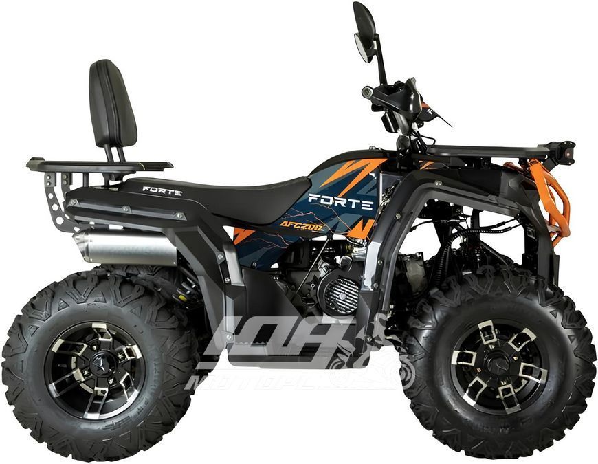 Квадроцикл FORTE AFC200L PRO, Черно-оранжевый