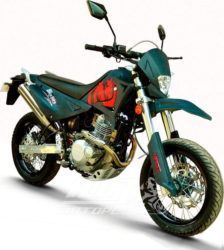 Мотоцикл SKYMOTO DRAGON 250, Чорно-червоний