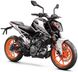 Мотоцикл KTM DUKE 200, Чорний з біло-жовтогарячий