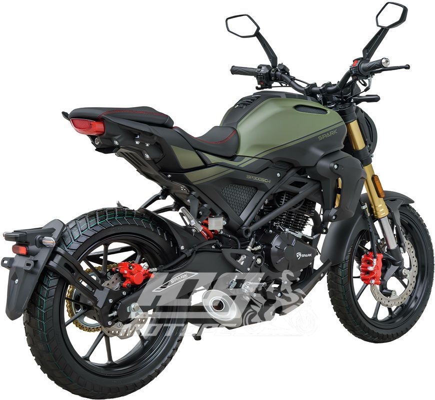 Мотоцикл SPARK SP300SC-1, Чорний
